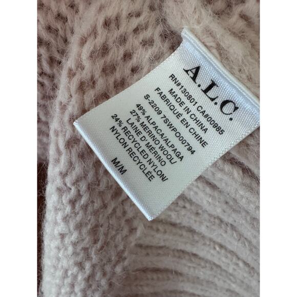 A.L.C. Ruby mock neck fair isle oversized sweater size medium NEW - Picture 6 of 16